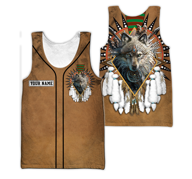 Custom Name Native American3D All Over Printed Unisex Shirts