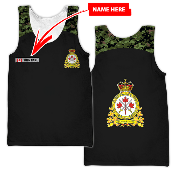 Personalized Name XT Canadian Army Pullover 3D All Over Printed Shirts PD15032103