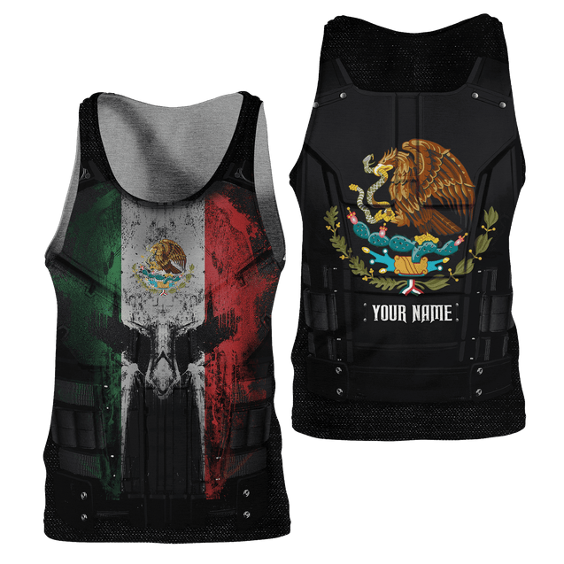 Customized Name Coat Of Arms Mexico 3D All Over Printed Unisex Shirts