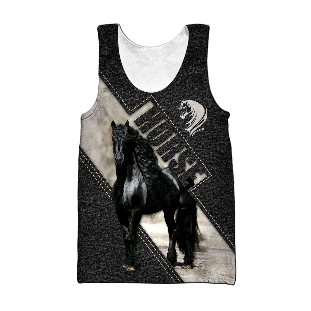 Black Horse 3D All Over Printed Hoodie Pi112058XT