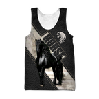 Black Horse 3D All Over Printed Hoodie Pi112058XT