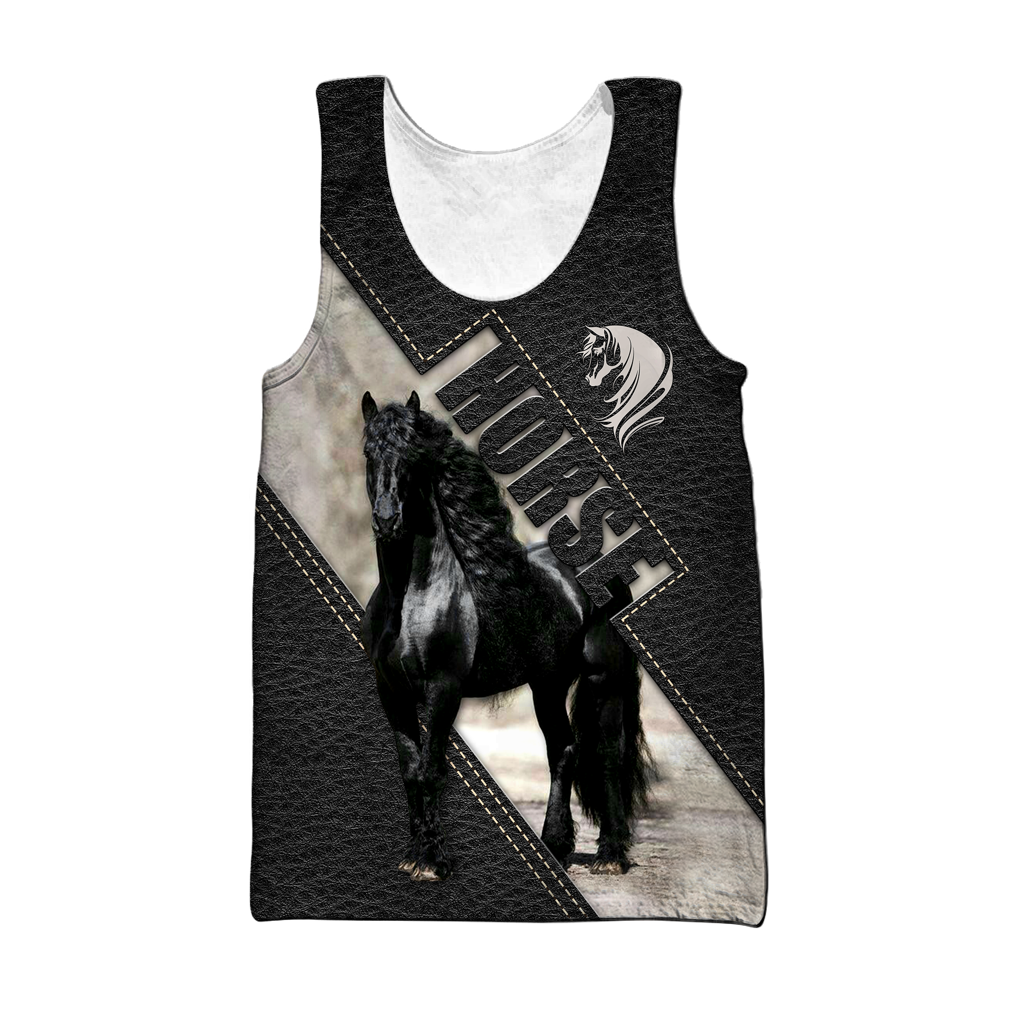 Black Horse 3D All Over Printed Hoodie Pi112058XT