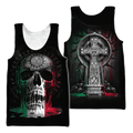 Mexico Skull 3D All Over Printed Unisex Hoodie