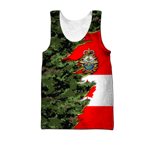 Canadian Armed Forces Veteran 3D All Over Printed Shirts MH13032103