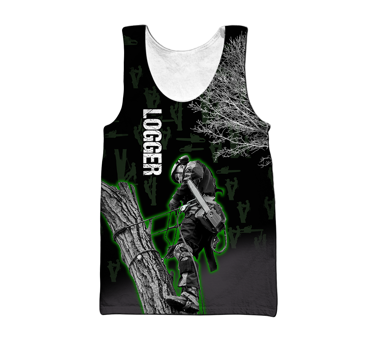 Premium Personalized 3D Printed Logger Shirts MEI