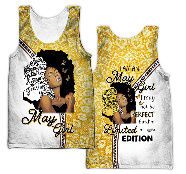May Girl Personalized Name 3D All Over Printed Hoodie