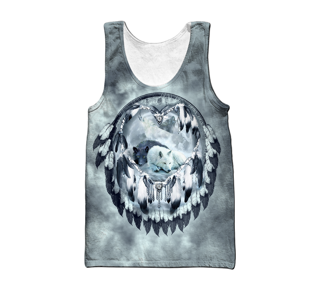 Premium Unisex Hoodie Couple Wolf 3D All Over Printed ML