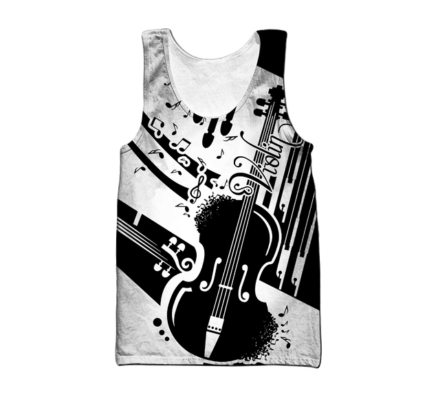 Violin Musical Instrument 3D All Over Printed Hoodie For Men And Women