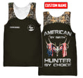 Customized Name American By Birth Hunter By Choice 3D All Over Printed Unisex Shirts