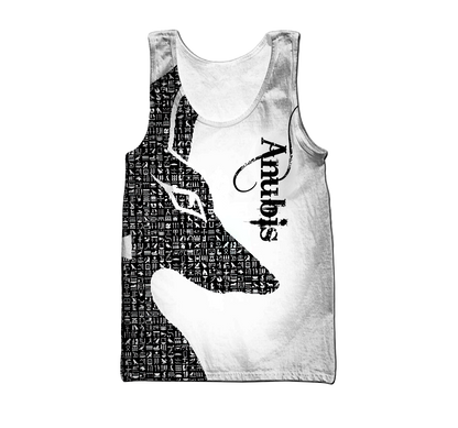 Egyptian Gods Ancient Anubis Tattoo Ankh unisex 3d all over printed shirts