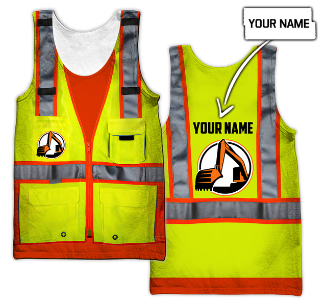 Customize Name Heavy Equipment Operator 3D All Over Printed Unisex Shirts