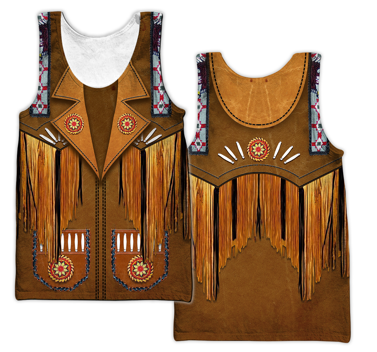 Native Cowboy Jacket No16 Cosplay 3D Over Printed Unisex Deluxe Hoodie ML