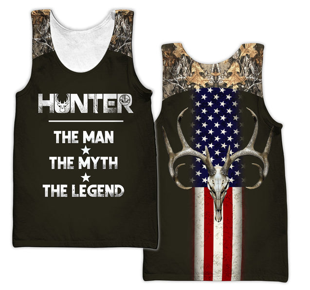 Hunter The Man The Myth The Legend 3D All Over Printed Unisex Shirts