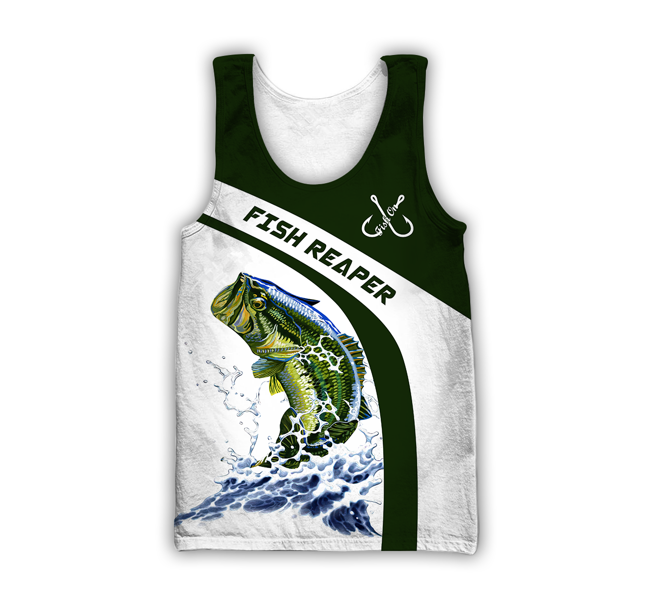 Custom name Bass fishing design 3d print shirts