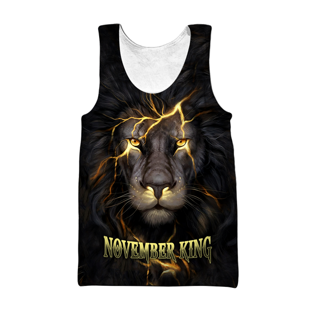 November Lion 3D All Over Printed Unisex Shirts Pi21012111