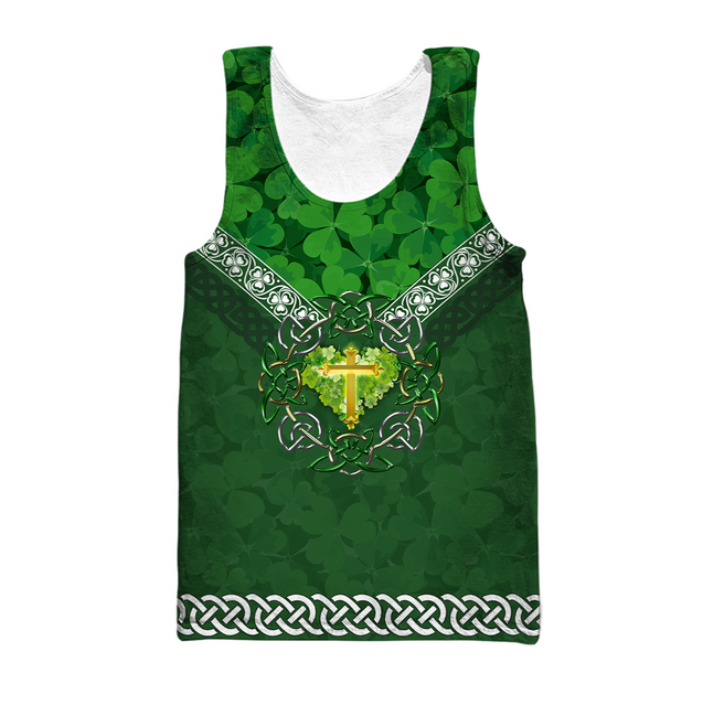 Premium Christian Jesus Easter St Patrick's Day 3D All Over Printed Unisex Shirts