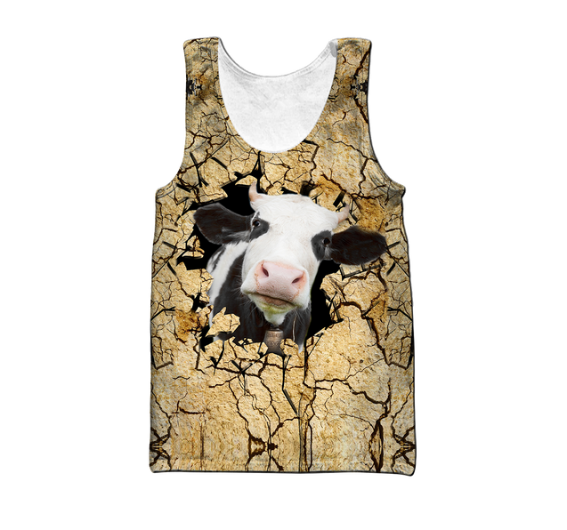 Dairy Cattle Cracks 3D Hoodie Shirt For Men And Women