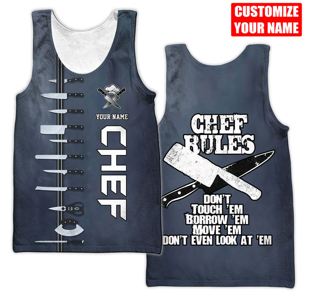 Custom Name Master Chef 3D All Over Printed Unisex Shirts