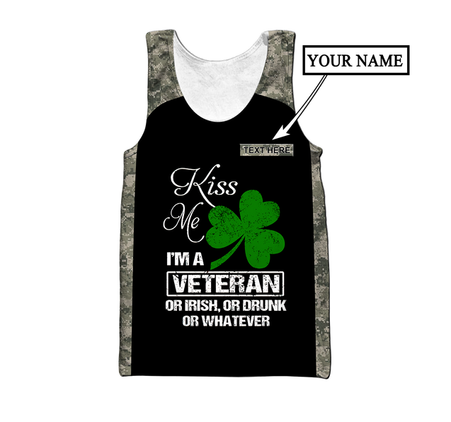 Irish Veterans - Persionalized Name 3D Hoodie Shirt For Men And Women