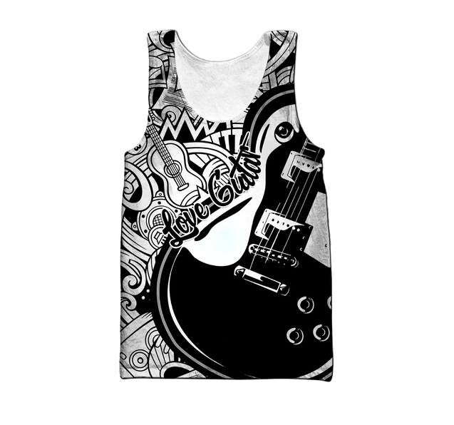 Love Guitar All Over Printed Unisex Shirts