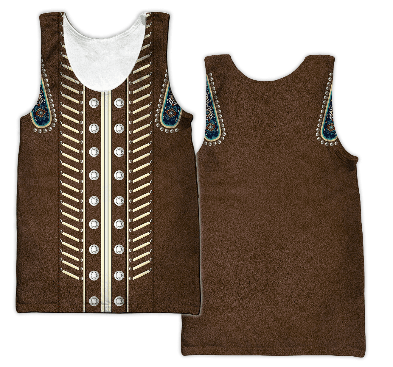 Native Cowboy Jacket No20 Cosplay 3D Over Printed Unisex Deluxe Hoodie ML