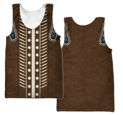 Native Cowboy Jacket No20 Cosplay 3D Over Printed Unisex Deluxe Hoodie ML