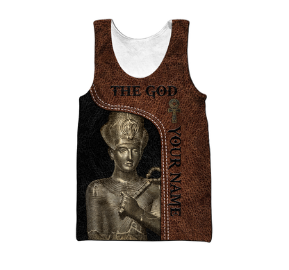 Custom name Pharaoh The God Ancient Egypt 3D design print shirt