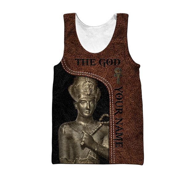 Custom name Pharaoh The God Ancient Egypt 3D design print shirt