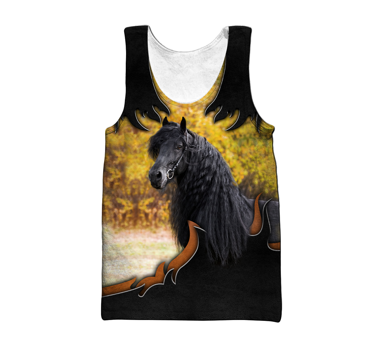 Black Horse 3D All Over Printed Shirts PD19022102