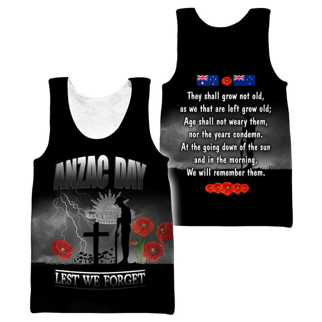 Remember Anzac Day Premium Unisex Hoodie ML