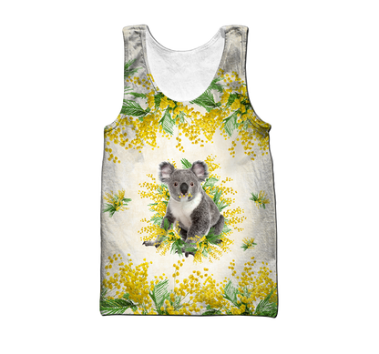 Custom name Australia Koala Golden Wattle Shirts