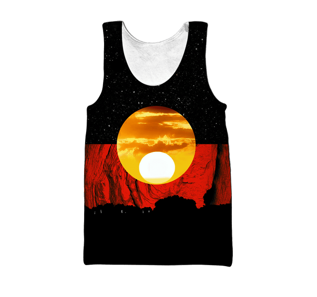 Australia Koori Kangaroo Aboriginal Flag 3D printed summer shirts