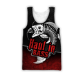 Haul in Bass Fishing Red Reaper 3d print shirts