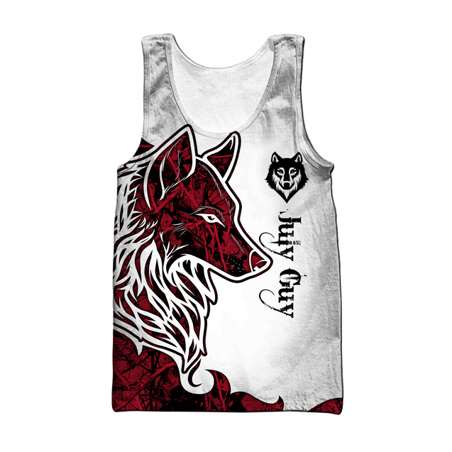 July Wolf 3D All Over Printed Shirts Pi112067