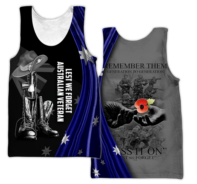 Anzac Day 3D Printed Unisex Shirts TN PD24032103