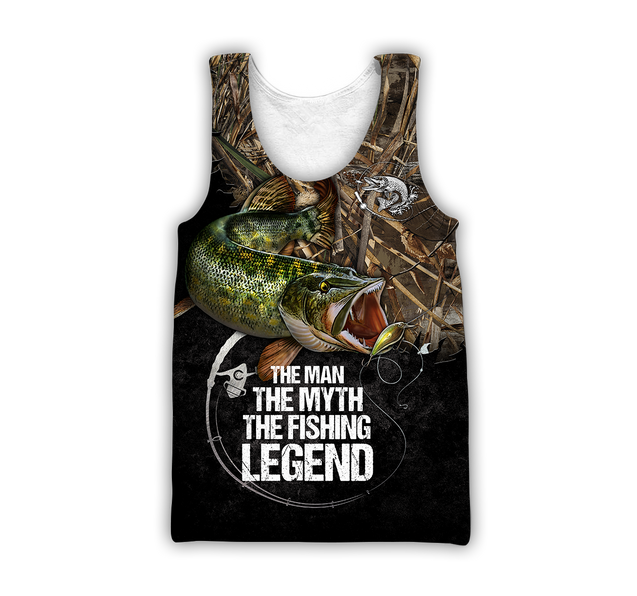 Northern Pike fishing legend muddy camo design 3d print shirts