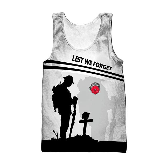 Lest we forget old man UK veteran 3D printed shirts