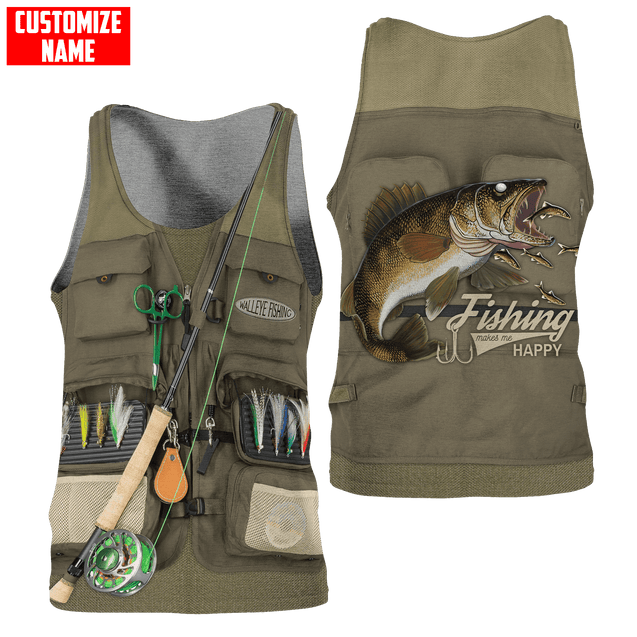 Customized name Fishing 3D All Over Printed Shirts