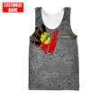 Custom name Aboriginal Australia In my heart 3D printed summer shirts