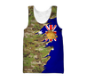 Australian Veteran - Jesus 3D All Over Printed Shirts MH10032107