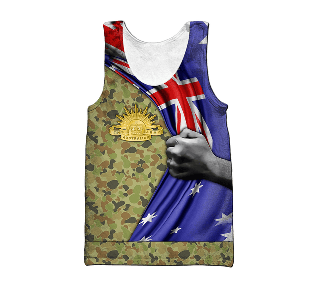 Premium Personalized Australian Army Flag 3D All Over Printed Unisex Shirts TN