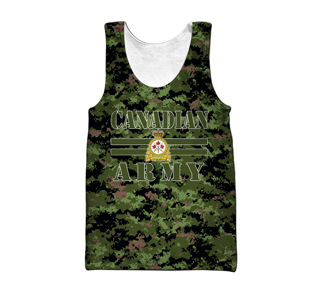 Personalized Name XT Canadian Army Pullover 3D All Over Printed Shirts PD12032104