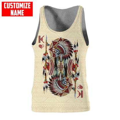 Customized name Native American 3D All Over Printed Unisex Shirts