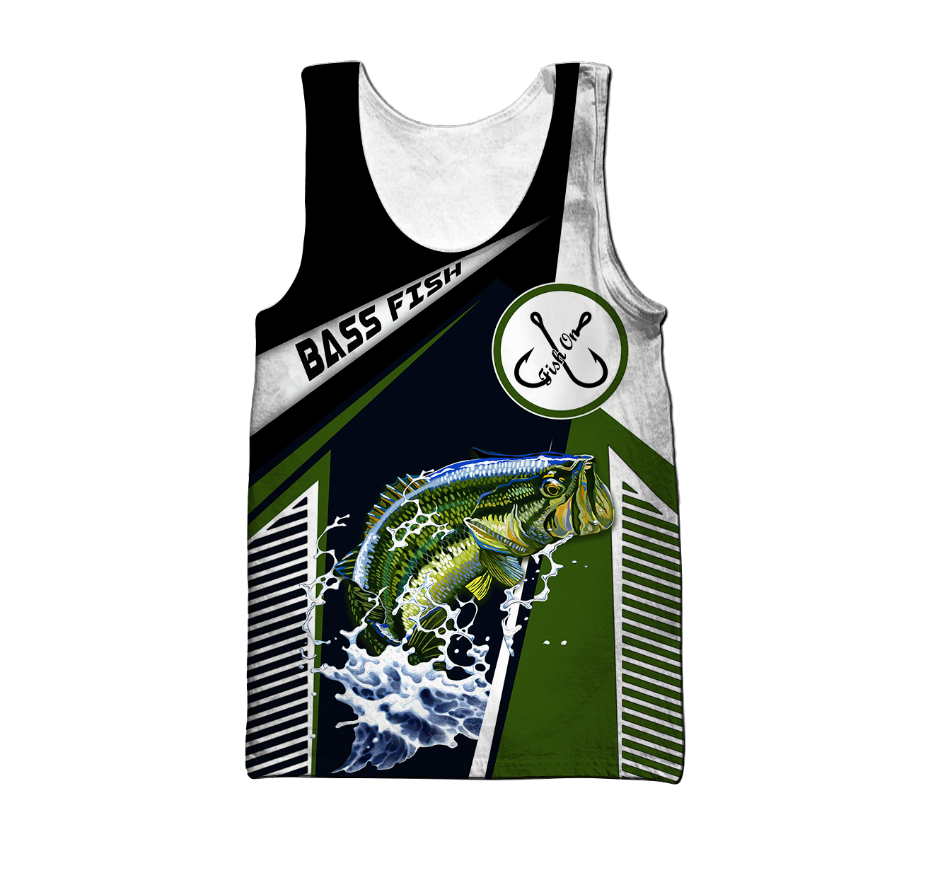 Custom name Bass Fishing in my head 3D design print shirts