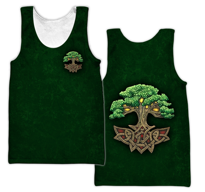 Irish tree of life St.Patrick day 3d hoodie shirt for men and women custom name