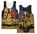 Firefighter 911 Patriot Day 3D All Over Printed Unisex Shirts