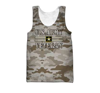 US Army Veteran 3D All Over Printed Shirts PD07122001