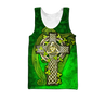 Premium Unisex Hoodie Irish St.Patrick  Celtic Cross And The Irish Harp ML