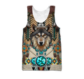 Premium Wolf Native American 3D All Over Printed Unisex Shirts