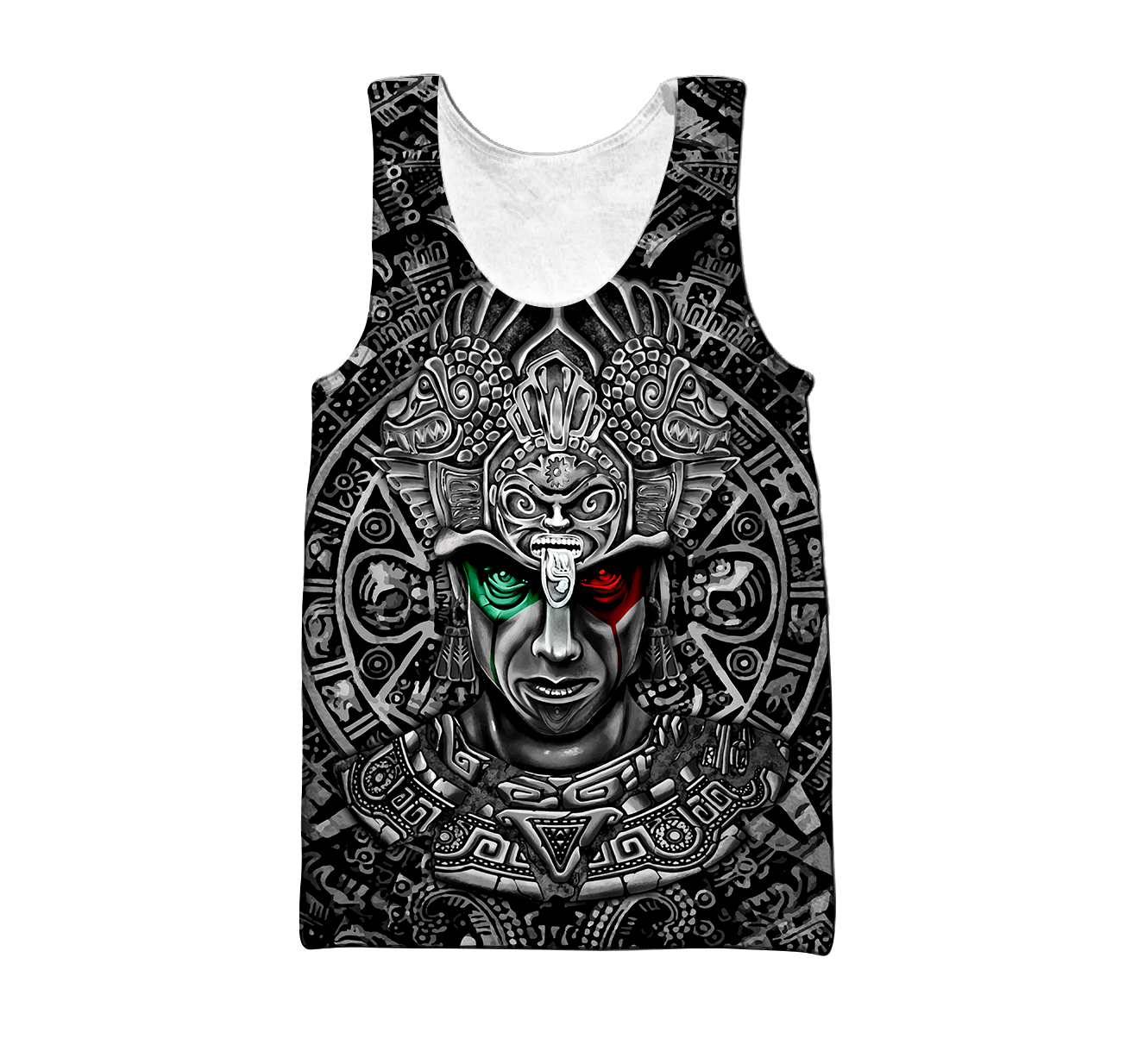 Aztec Warrior 3D All Over Printed Unisex Hoodie